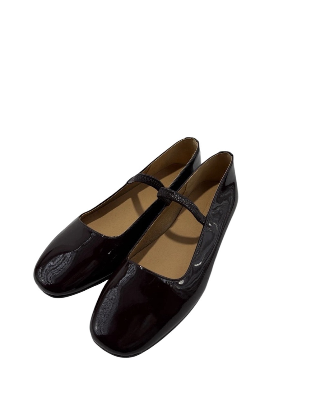 Madewell Dark Plum Size 7 Greta Ballet Flats Patent Leather Mary Jane - Picture 5 of 9
